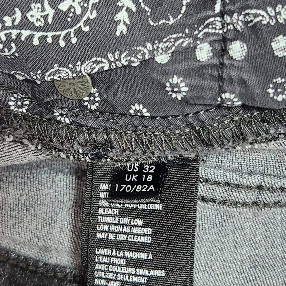 Free People We The Free Just Float On Flare Jeans Black High Rise Button Fly 32